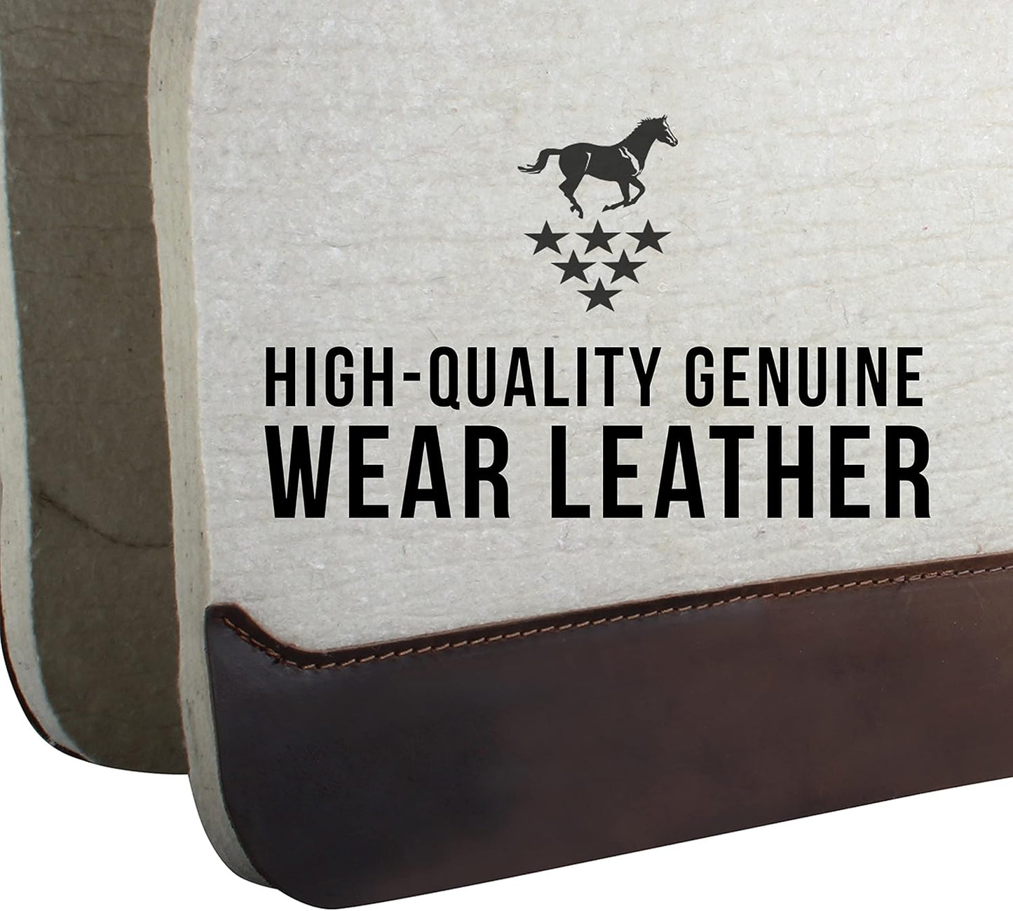 Professional's Choice 100% Steam-Pressed Wool Felt Saddle pad