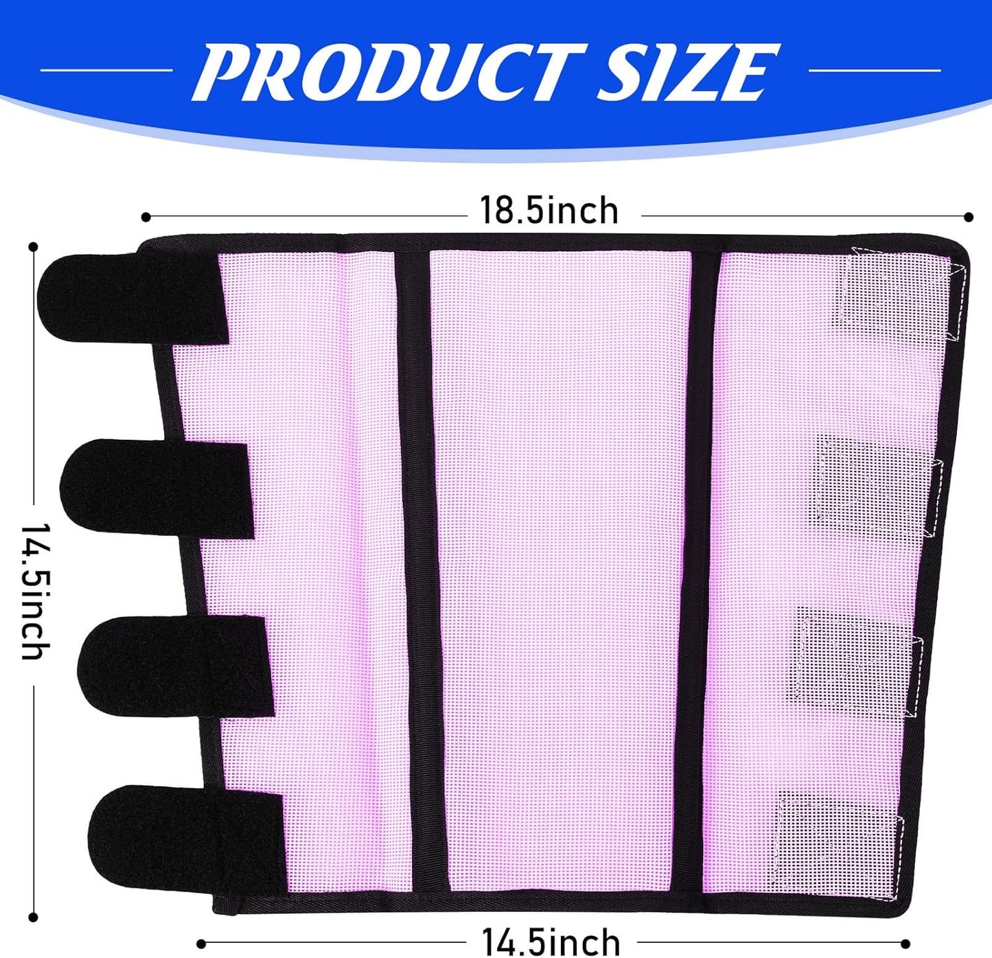 8 Pcs Mesh Fly Boots for Horse Breathable Mesh Horse Boots Protective Horse Leg Wraps Horse Leggings for Preventing Flies and Mosquitoes Bites (Light Pink, Dark Pink)