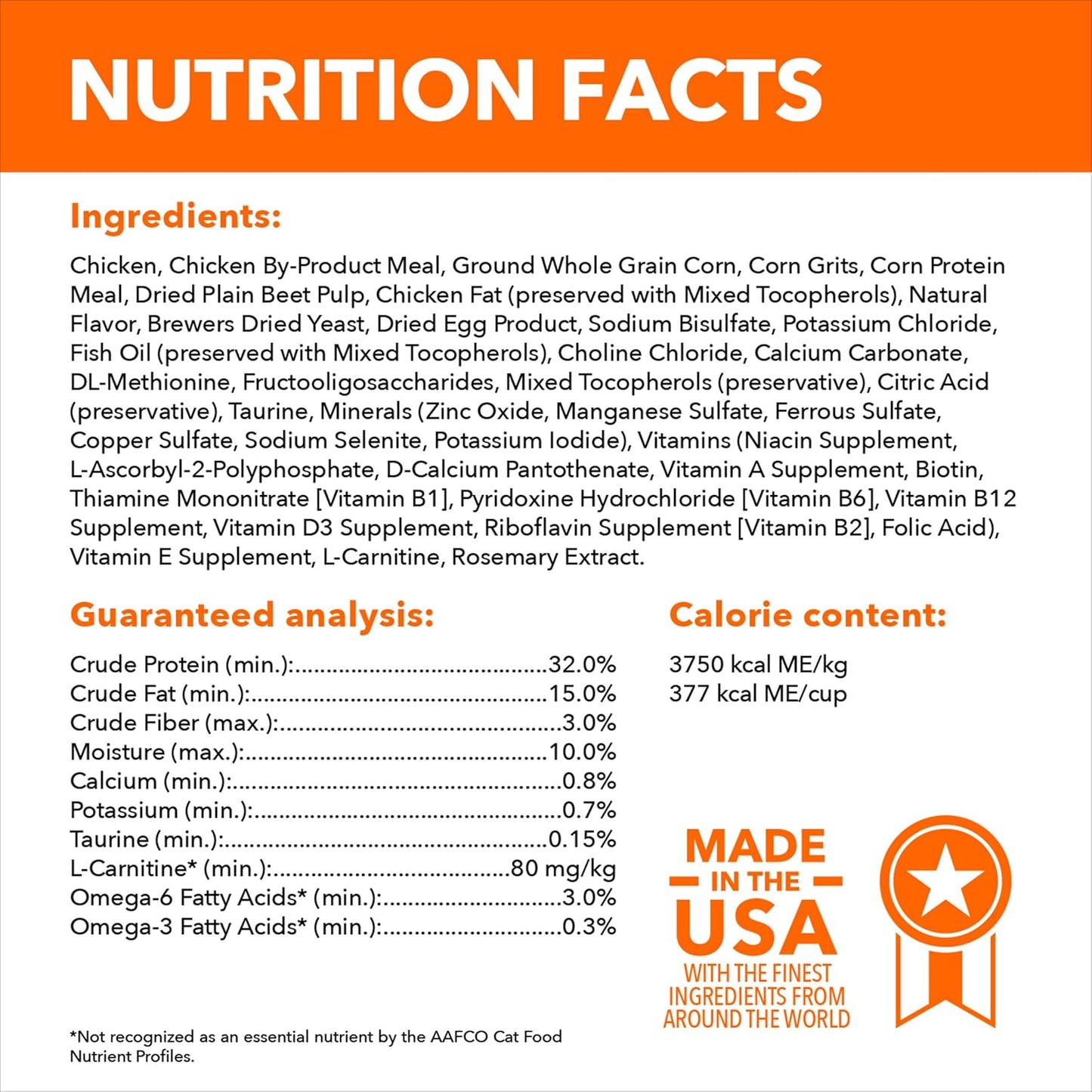 IAMS Proactive Health Adult Healthy Dry Cat Food with Chicken, 22 lb. Bag