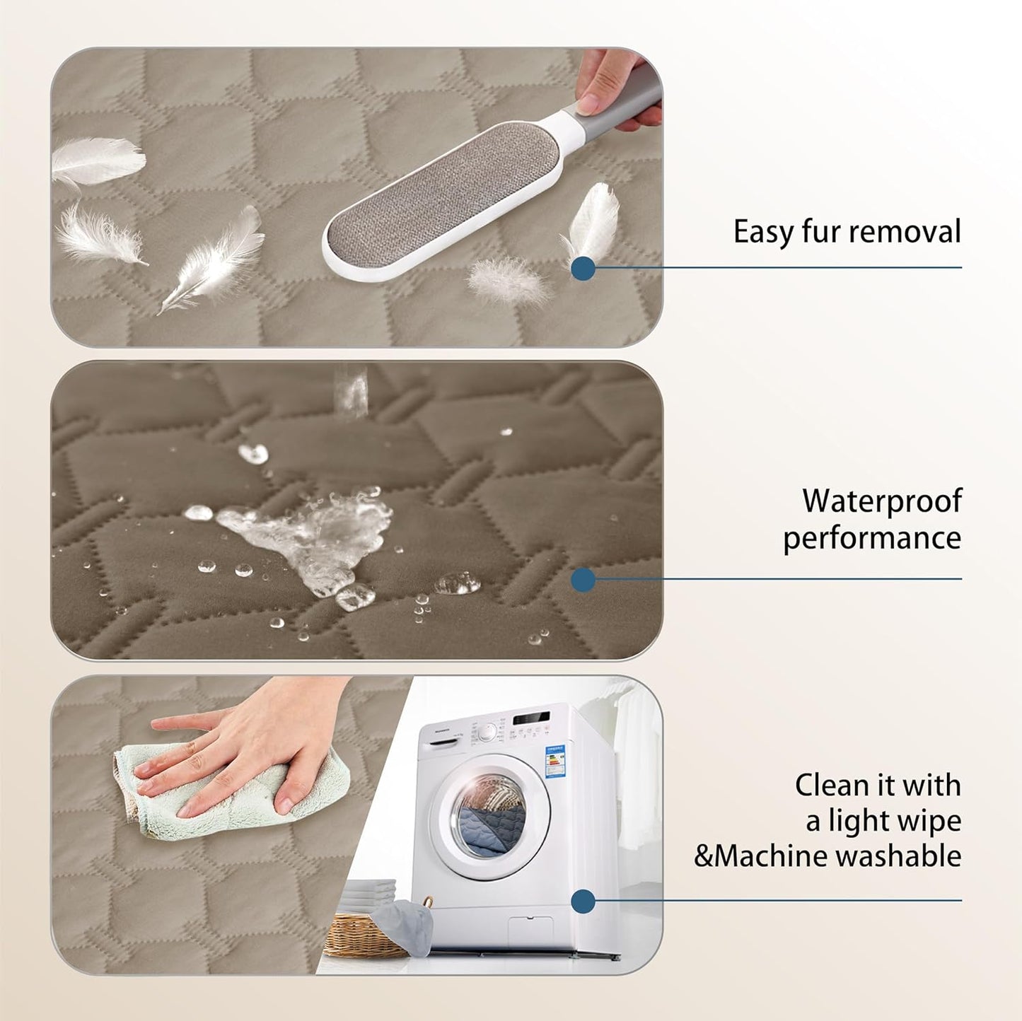 gogobunny 100% Double Sided Waterproof Dog Blanket Soft Pet Bed Cover Reversible Protect Furniture Couch Sofa Car for Puppy Cat Kids (Dark Walnut/Light Walnut, 30x70 Inch (Pack of 1))