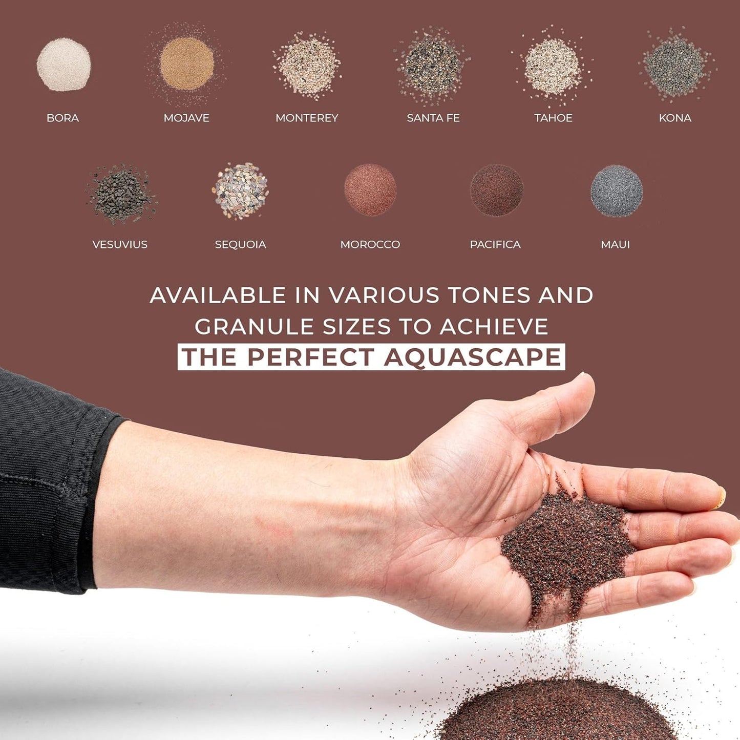 Ultum Nature Systems Controsand Pacifica Gravel (8L) - Small Pebbles for Fish Tank - Planted Aquarium Rocks - Fish Tank Substrate - Aquarium Pebbles - Versatile Fish Tank Stones