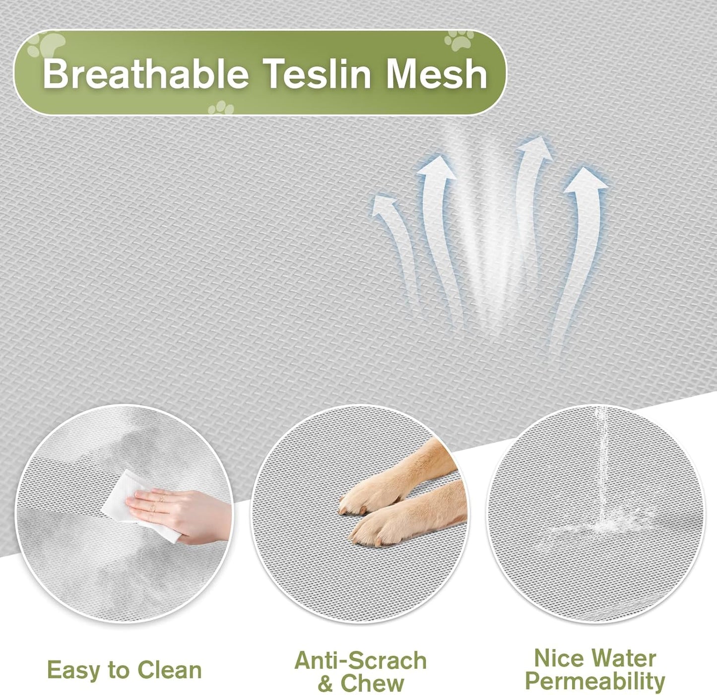 Small Elevated Dog Bed 22 Inch - Puppy Cooling Cot with Removable Washable Breathable Mesh, Raised Dog Cots Beds for Indoor and Outdoor, Grey