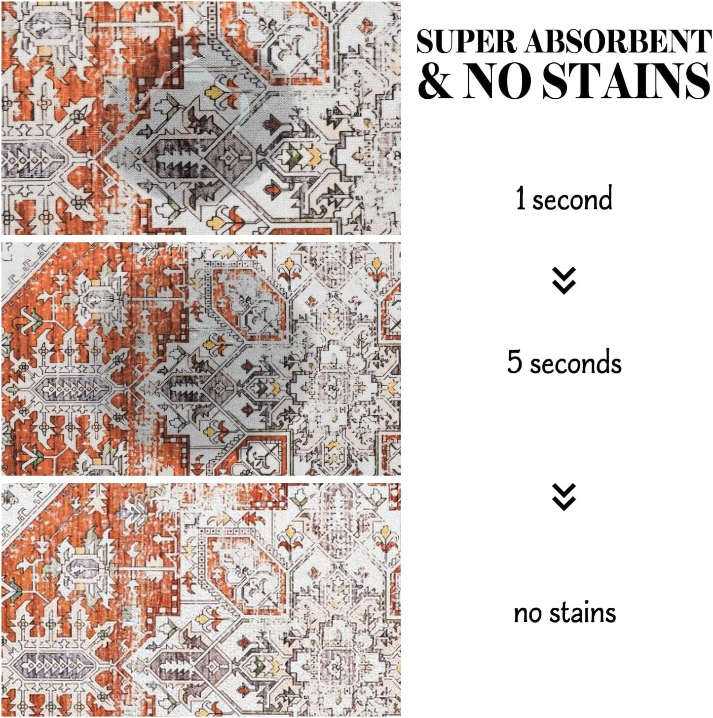 Dog Food Mats for Floors, Absorbent Dog Bowl Mat for Food and Water Dispenser Mat, Quick Dry Cat Food Mat Pet Supplies