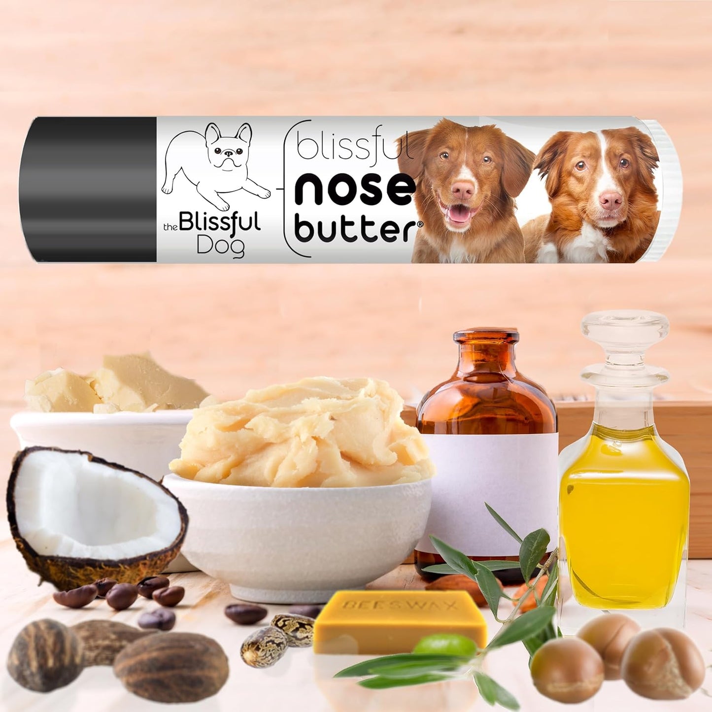 The Blissful Dog Nova Scotia Duck Tolling Retriever Unscented Nose Butter - Dog Nose Butter, 0.15 Ounce