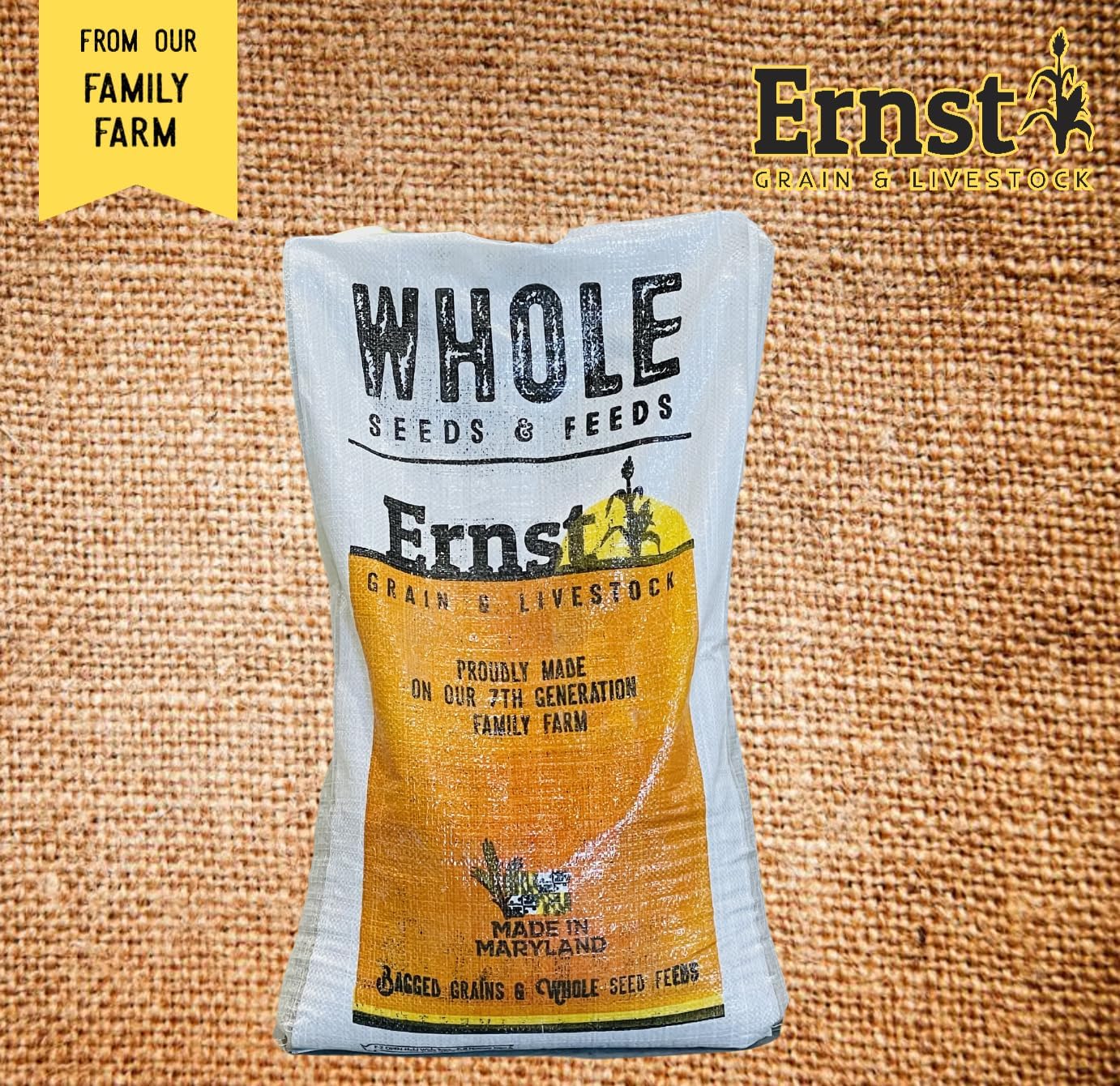 Ernst Grain & Livestock's Bird and Wildlife Feed – Perfect for Birds, Ducks, Squirrels, Turkeys, Rabbits, Geese, and Deer – Non-GMO Wild Animal & Bird Feed for Outside Feeders (25lb Bag)