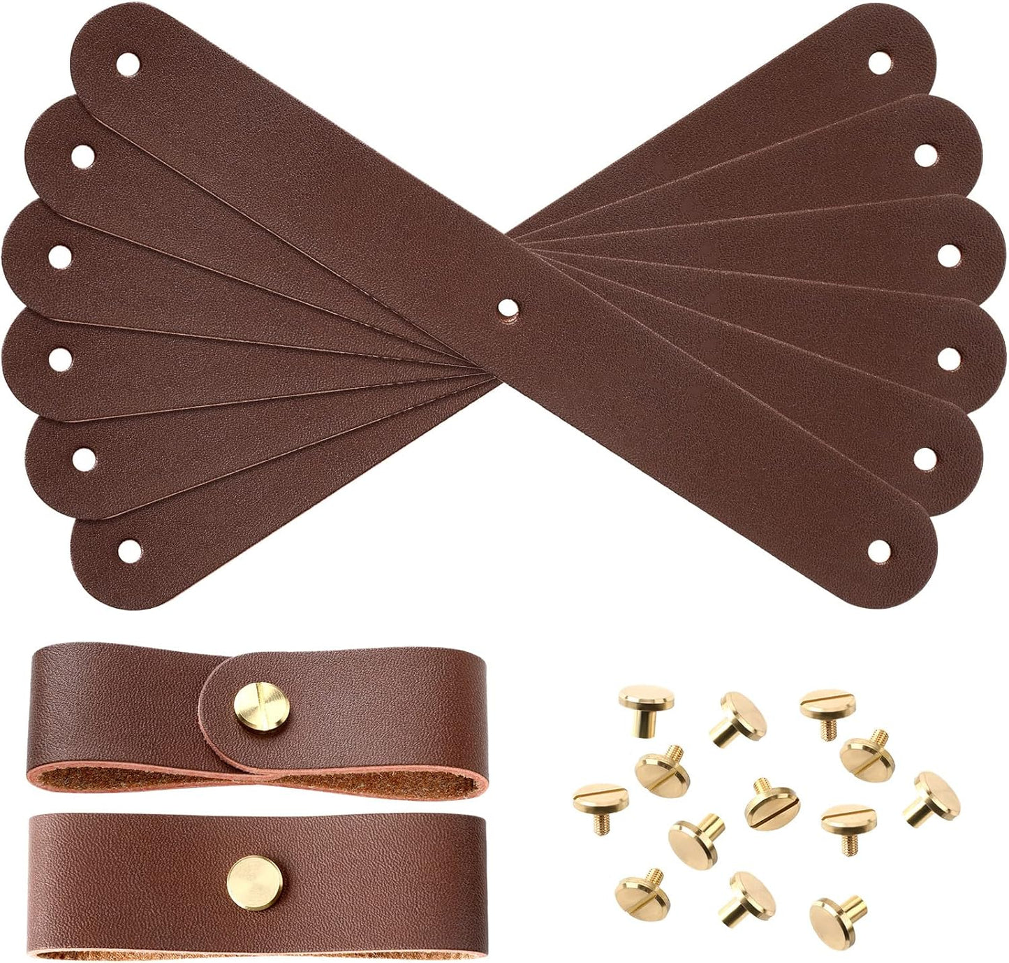 Chunful 6 Pcs Halter Breakaway Replacement Strap Breakaway Halter Replacement Straps Horse Leather