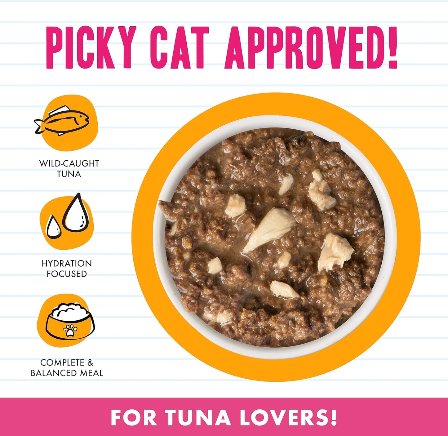 Weruva BFF Minced Natural Wet Cat Food, Tuna and Salmon Soulmates in Gelee, 5.5oz Can, Pack of 24