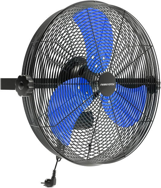 18 Inch Wall Fan Pro Series - 4900 CFM 3 Speed High Velocity Industrial Wall Mount Fans for Commercial, Residential, Warehouse, Covered Patio, Shop, Garage, Barn, Gazebo UL Safety Listed