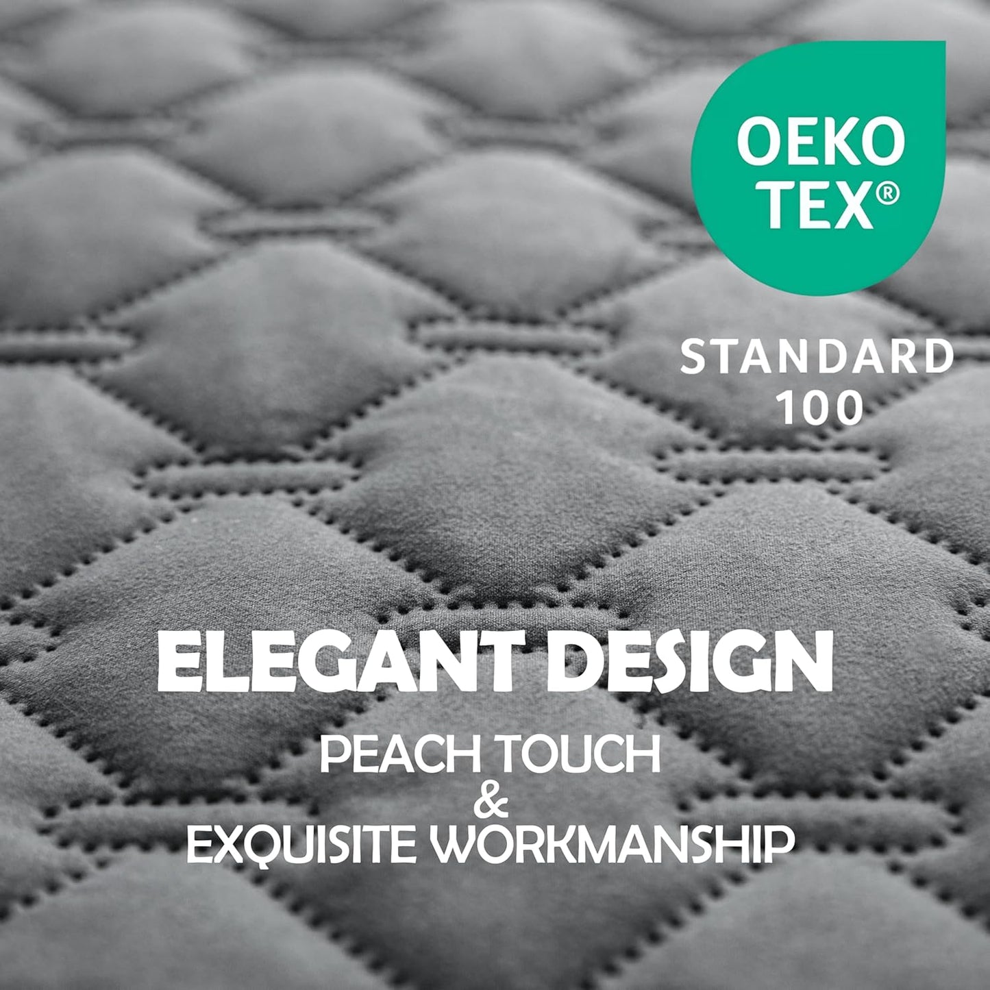 gogobunny 100% Double-Sided Waterproof Dog Bed Cover Pet Blanket Sofa Couch Furniture Protector for Puppy Large Dog Cat, Reversible (68x82 Inch (Pack of 1), Dark Grey/Light Grey)