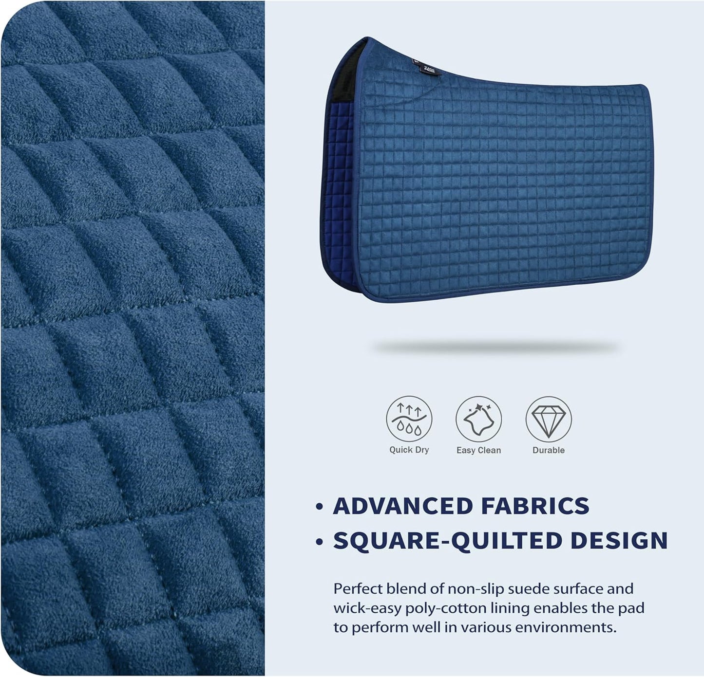 Tackmore Western Saddle Pad Breathable, Shock-Absorbing Saddle Pad