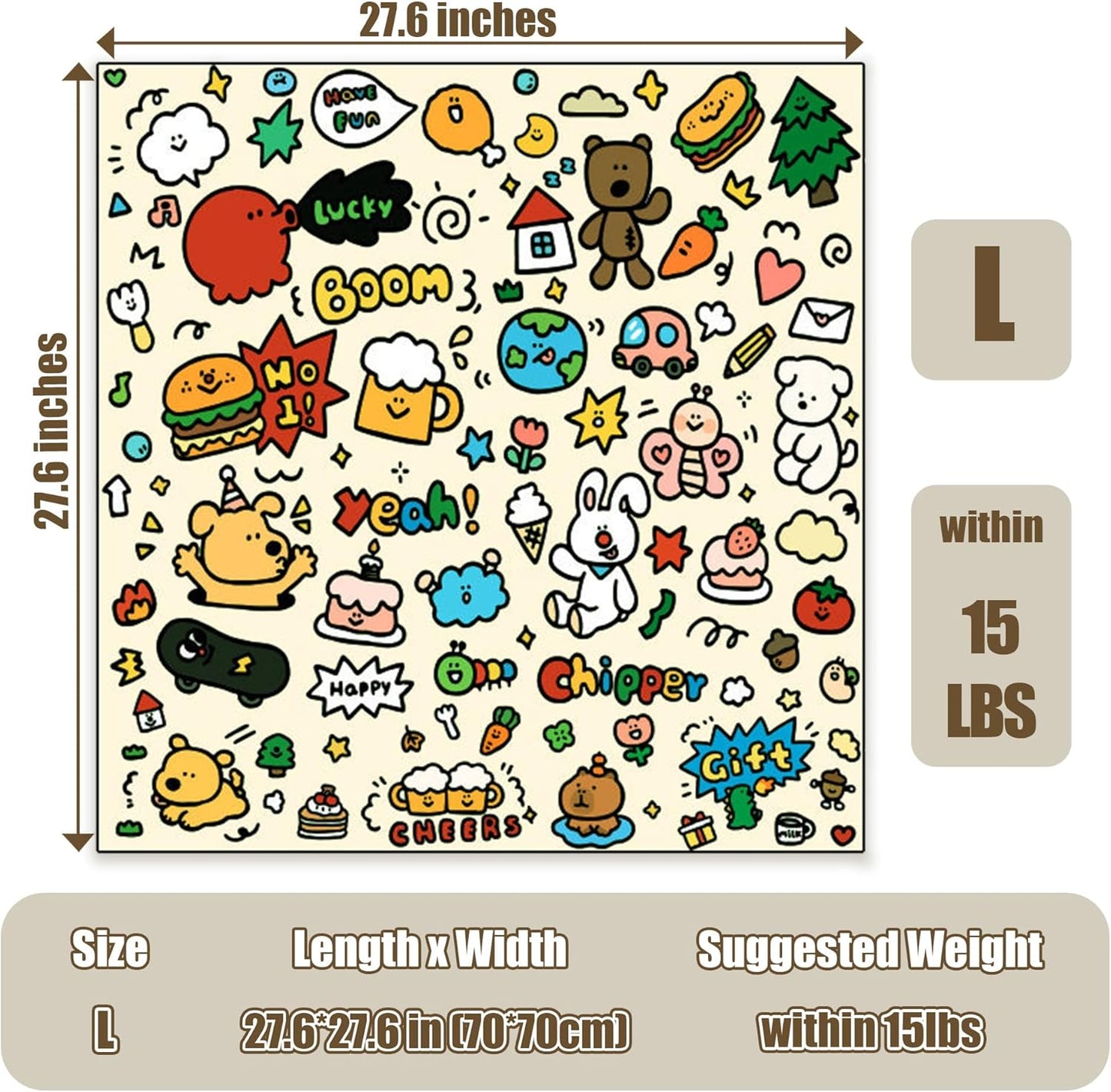 27.6" Cat Grooming Wrap Cat Wrap for Cutting Nails Cat Restraint for Nail Clipping Cat Swaddle Wrap Cat Burrito Wrap L(Within 15lbs) Anti-Scratch Anti-Escape Multifunctional Pet Tool