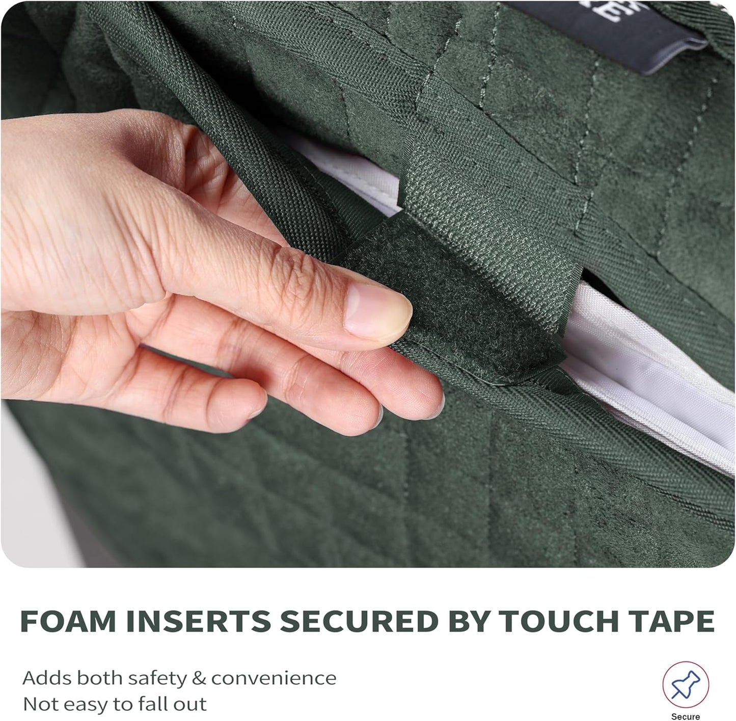 Tackmore Western Saddle Pad Adjustable with Side Pockets and Foam Inserts Shock-Absorbing Riding Pad