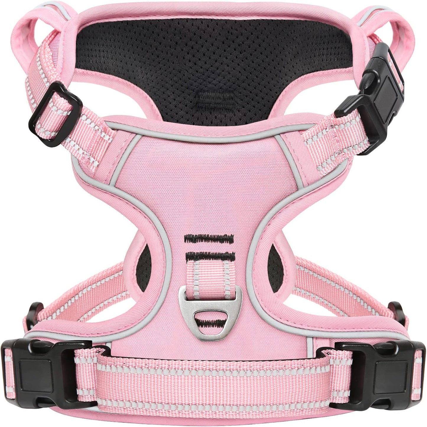 No Pull Dog Harness, No Choke Front Lead Dog Reflective Harness, Adjustable Soft Padded Pet Vest with Easy Control Handle for Small Medium Large Dogs, X-Large (Pack of 1)