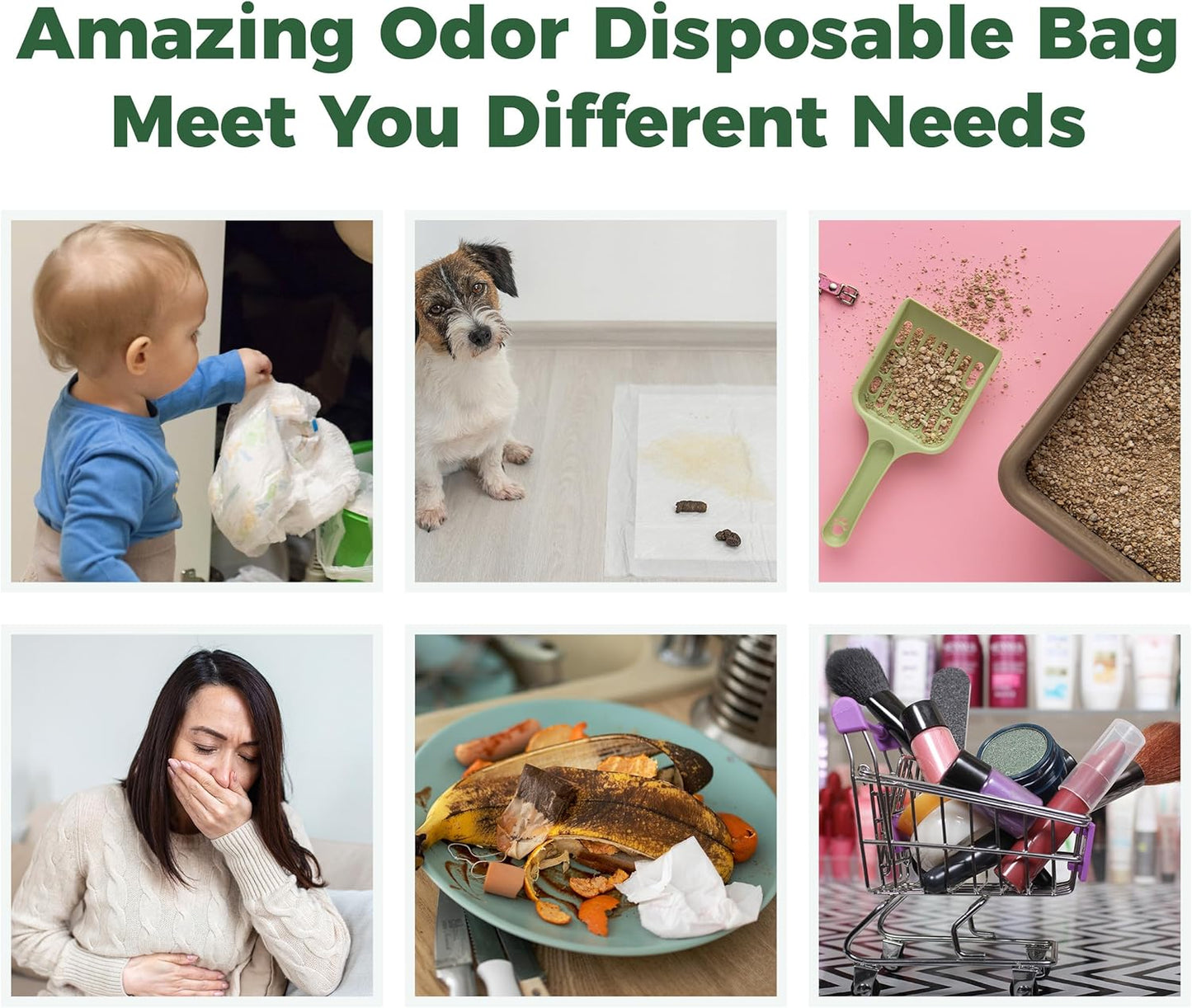 Biodegradable Dog Poop Bags 720 Count 48 Rolls, Leak Proof and Thicken Pet Poop Bag (Scented)