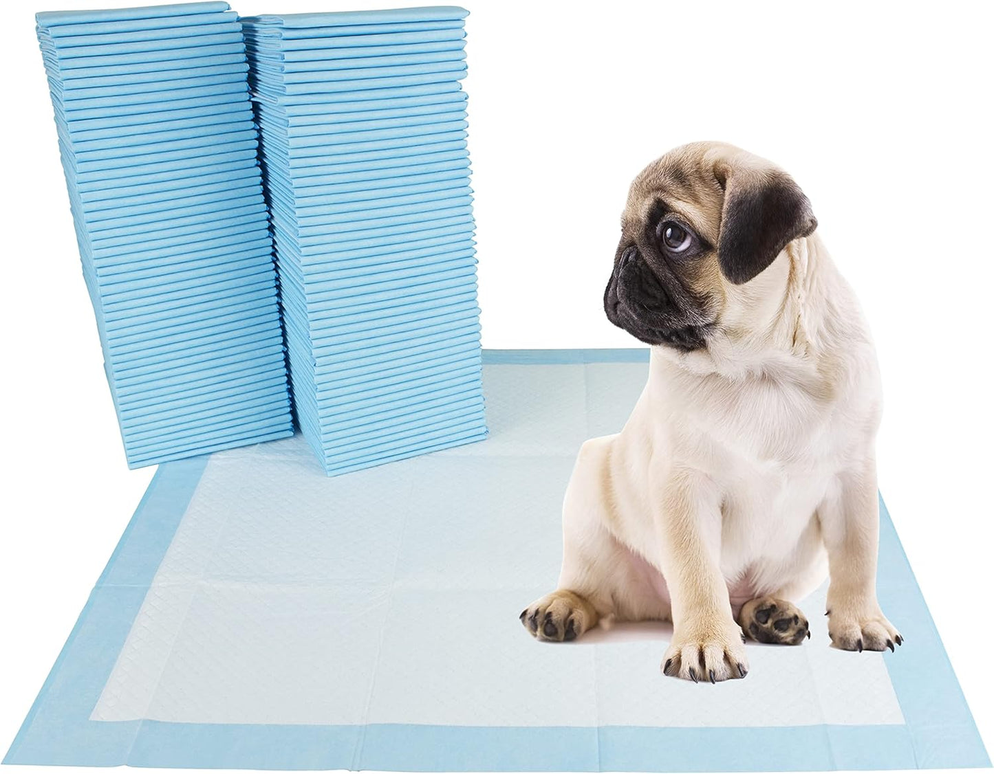 BV Puppy Pads XL 320 Count 28"x34" - Leak-Proof Pee Pads for Dogs with 6-Layer Design, Rapid Dry Sheet & Attractant - Dog Pad Extra Large with Odor Control - Perfect for Big Dogs & Indoor Use
