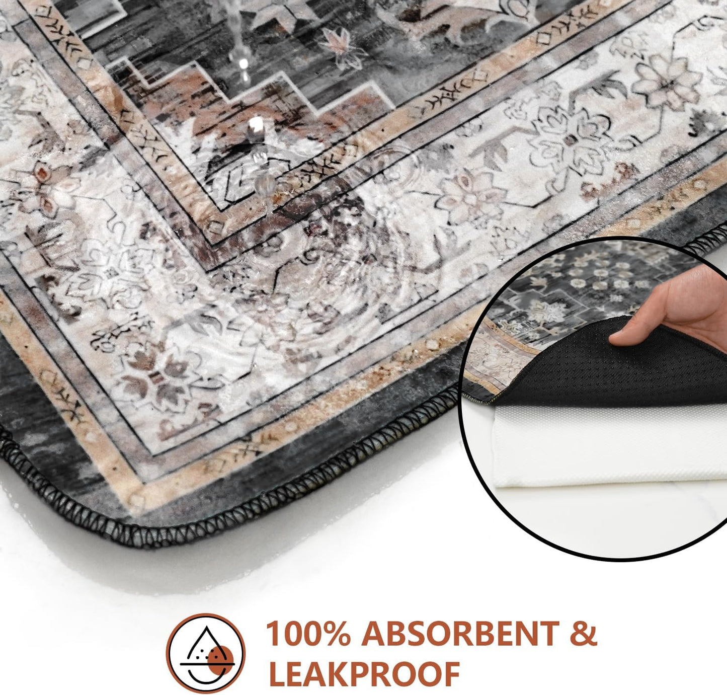 Washable Pee Pads for Dogs 2 Pack, Absorbent Reusable Puppy Pads Waterproof, Leakproof & Non-Slip Whelping Pad, Potty Training Pads for Dogs Playpen Mat 48x48