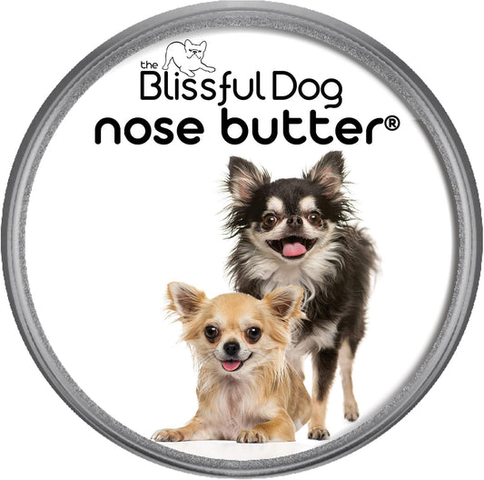 The Blissful Dog Long Coat Chihuahua Nose Butter for Dry, Cracked Skin, Lick-Safe Dog Nose Balm with Moisturizing Shea Butter, Almond, Olive, and Essential Oils, Pet Supplies, Uncented, 1 oz.