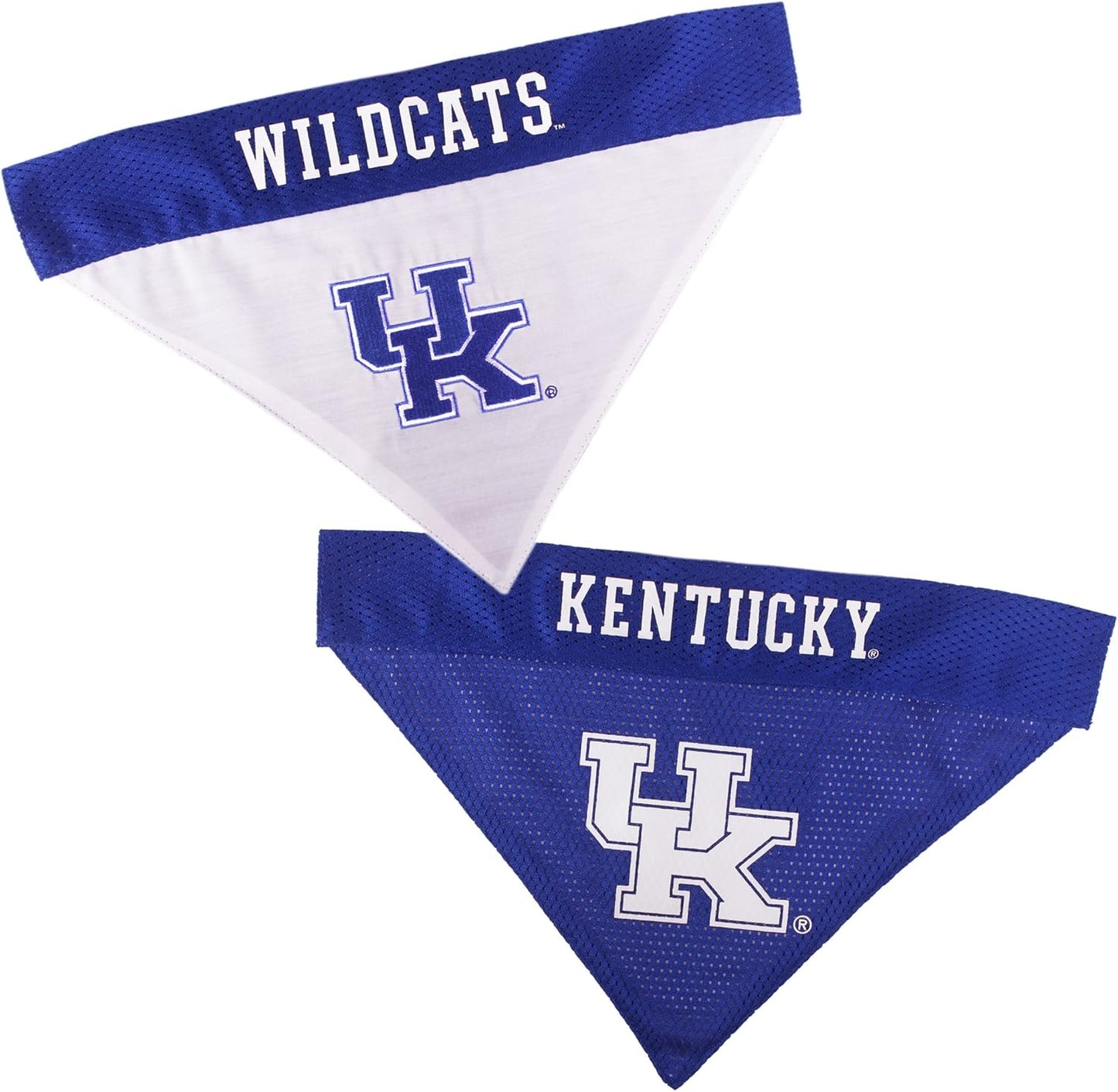 Pets First Collegiate Pet Accessories, Reversible Bandana, Kentucky Wildcats, Small/Medium