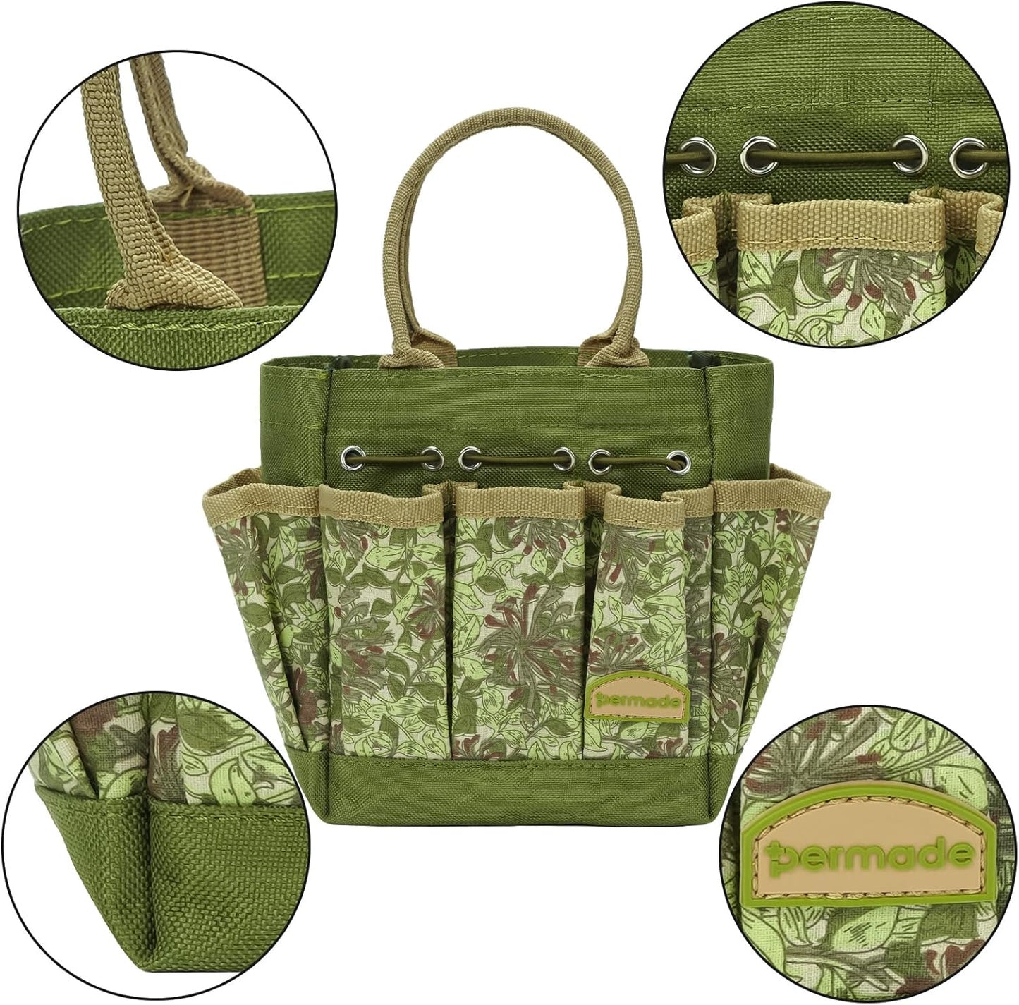 Succulent Tools Kit with Organizer Bag- 13Pcs Indoor Gardening Tools |Mini Succulent Hand Tools with Tote, Succulent Transplanting Supplies, Present for Gardeners Plant Care (Honeysuck)