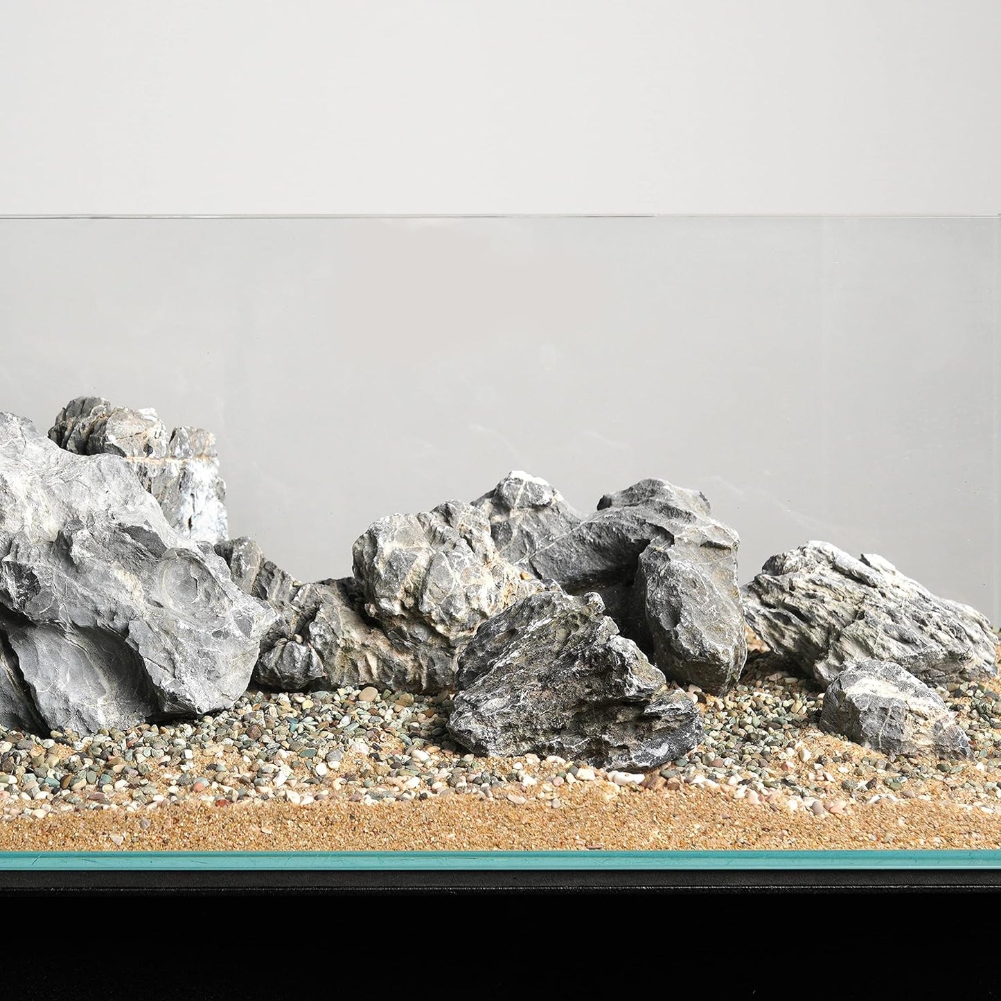 LANDEN Thoreau Aquarium Sand for Aquascape 2L(7lbs), Fish Tank Gravel, Aquarium Natural Cosmetic Gravel, Fish Tank Decorative Sand, Coarse Sand for Plants, 2-3mm