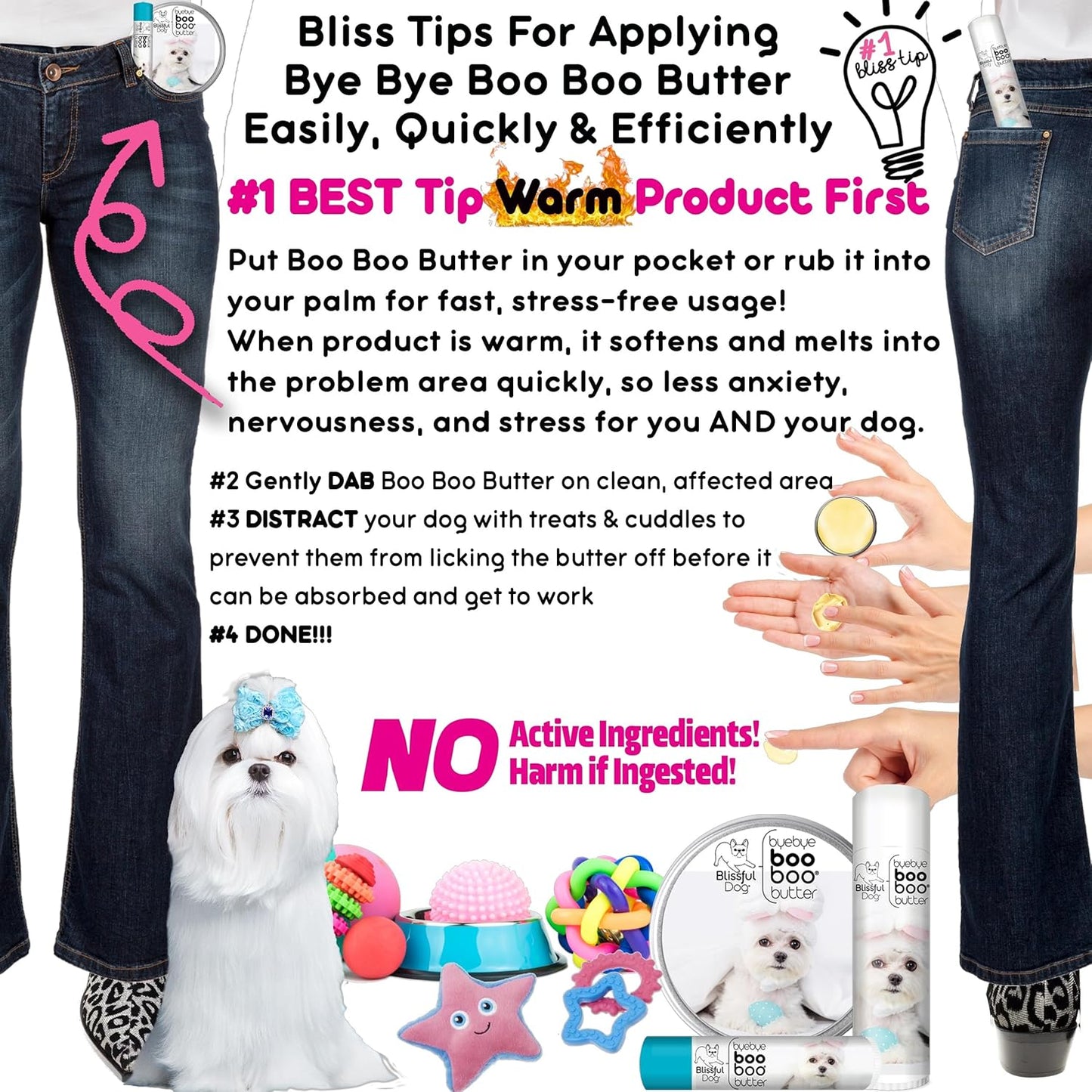 The Blissful Dog 2 oz TIN Maltese Booboo Butter