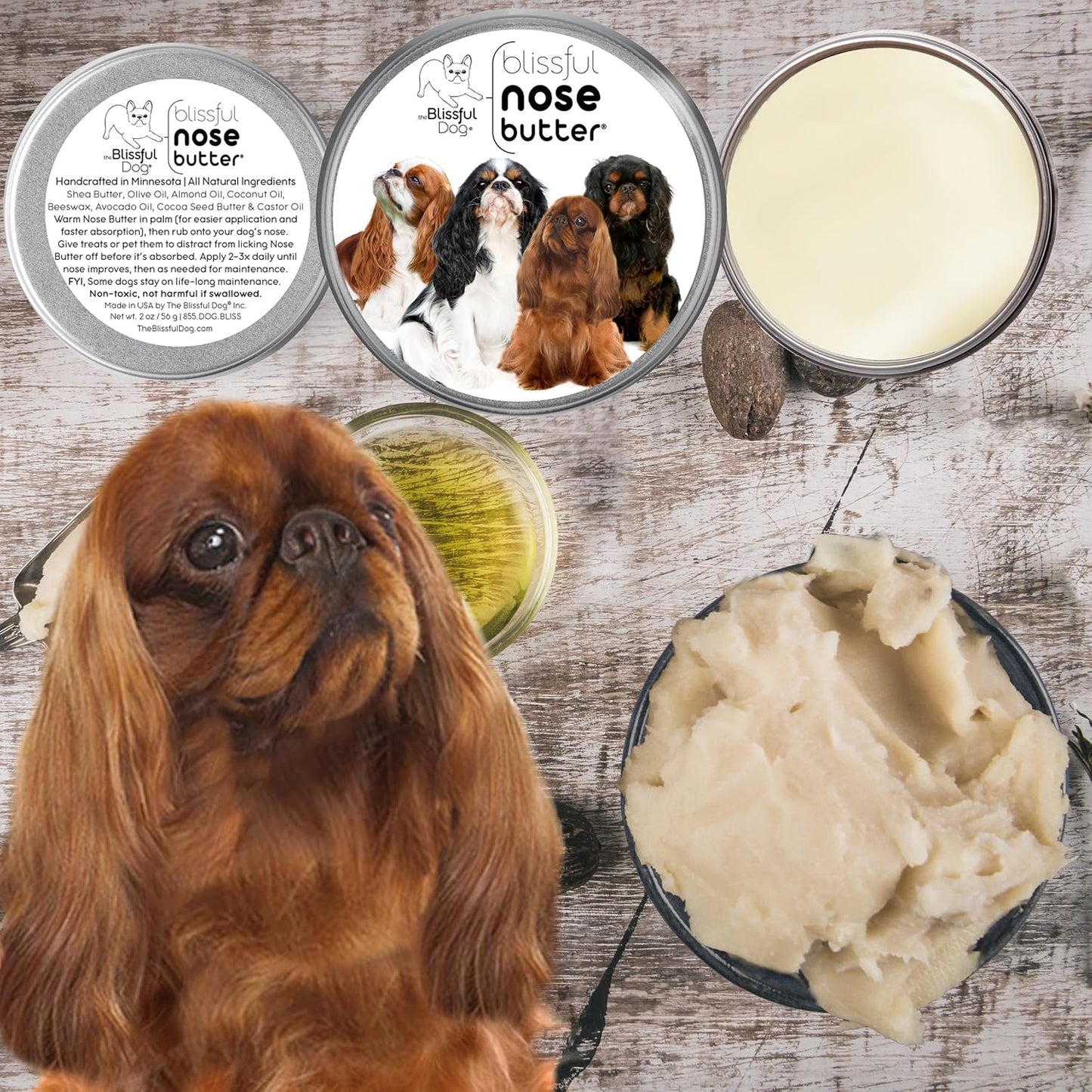 The Blissful Dog English Toy Spaniel Unscented Nose Butter