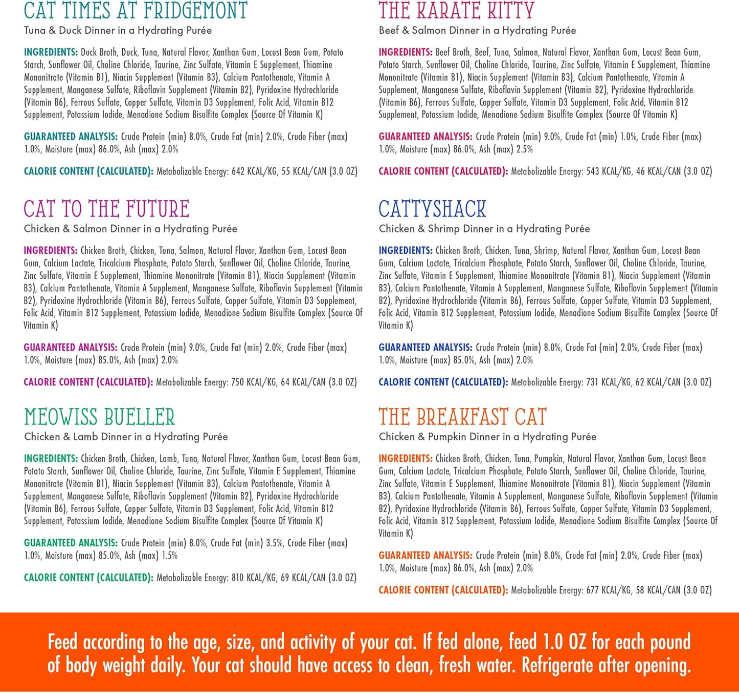 Weruva Cats in The Kitchen Slide N' Serve The Brat Pack Variety Cat Food Pouches 3 Ounce (Pack of 12)