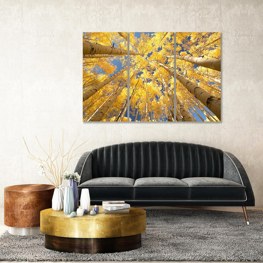 Nature Wall Art Prints - Ocean Forest Mountain Lake Canvas Landscapes - Small to Extra Large Living Room Bedroom Kitchen Bathroom Décor (Reaching for the Sky, 47L" x 71W" - 3 panels)