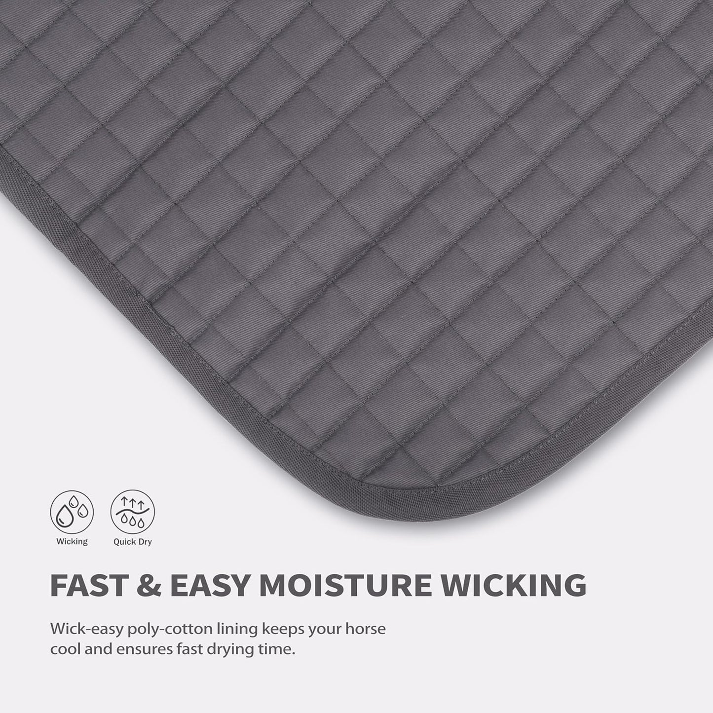 Tackmore Western Saddle Pad Adjustable with Side Pockets and Foam Inserts Shock-Absorbing Riding Pad