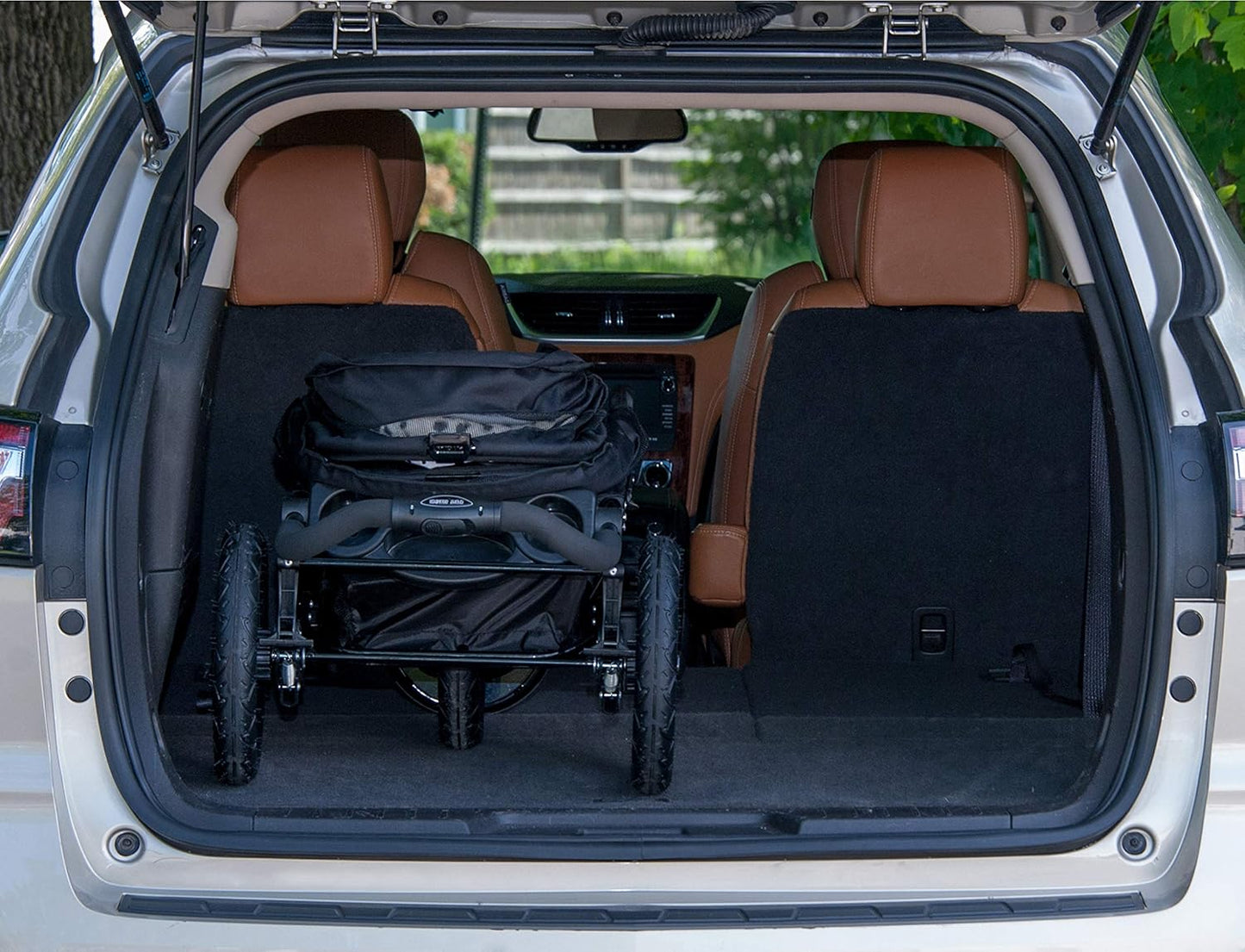 Pet Gear No-Zip NV Pet Stroller for Cats/Dogs, Zipperless Entry, Easy One-Hand Fold, Gel-Filled Tires, Plush Pad + Weather Cover Included, Black Spots