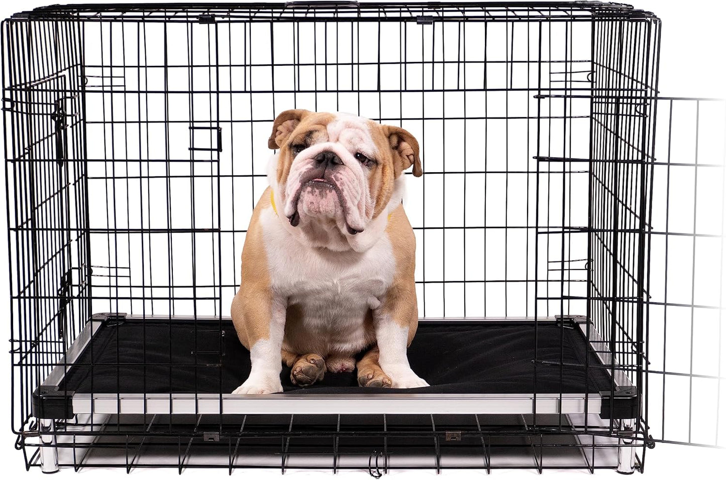 K9 Ballistics Chew Proof Armored Padded Dog Crate Bed, Virtually Indestructible, Legs Included (Sandstone, Small (29" L x 18" W x 4.5" H))