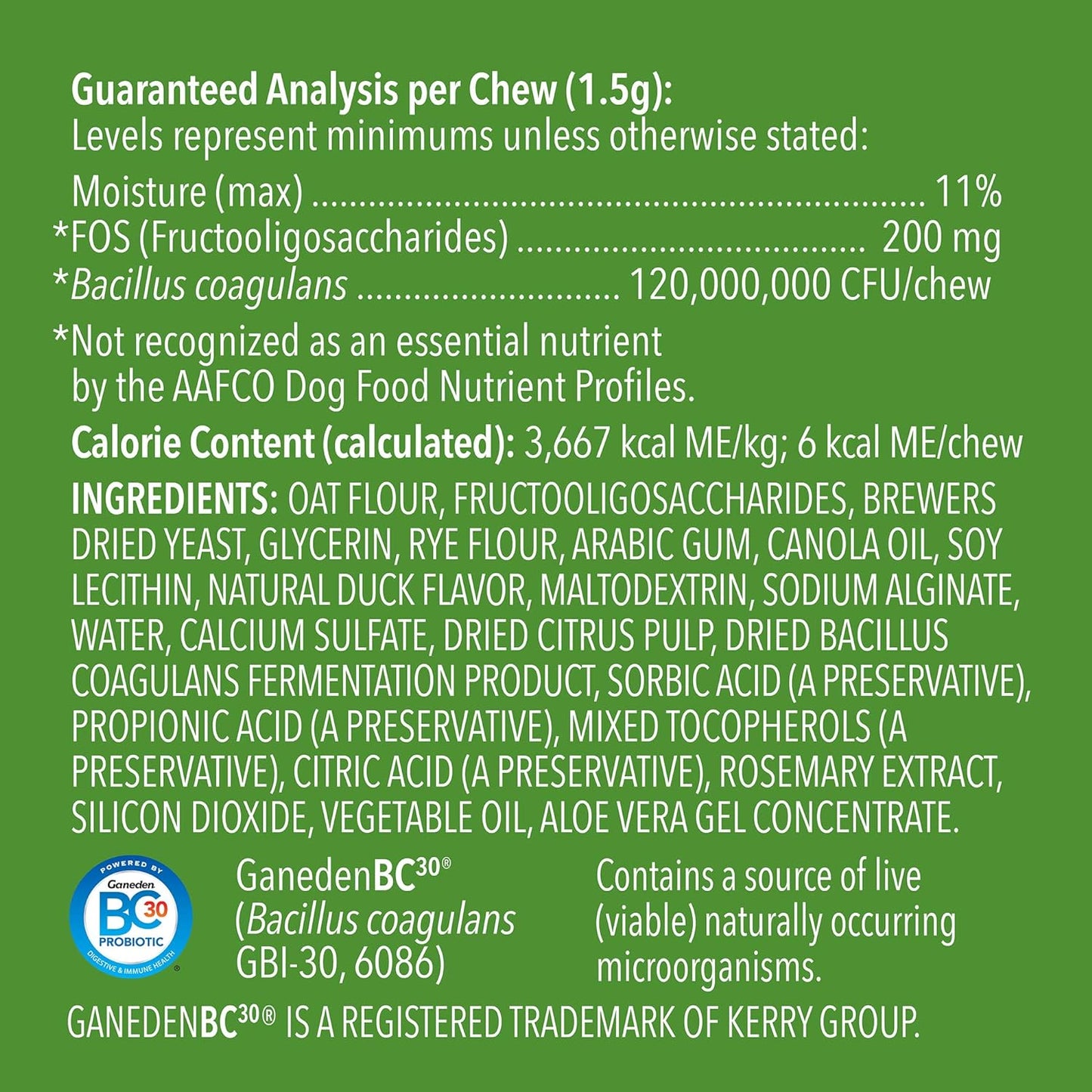 Amazon Brand - Wag Probiotic Supplement Daily Chews for Dogs, Supports Digestion and Gut Health, Natural Duck Flavor, 90 count