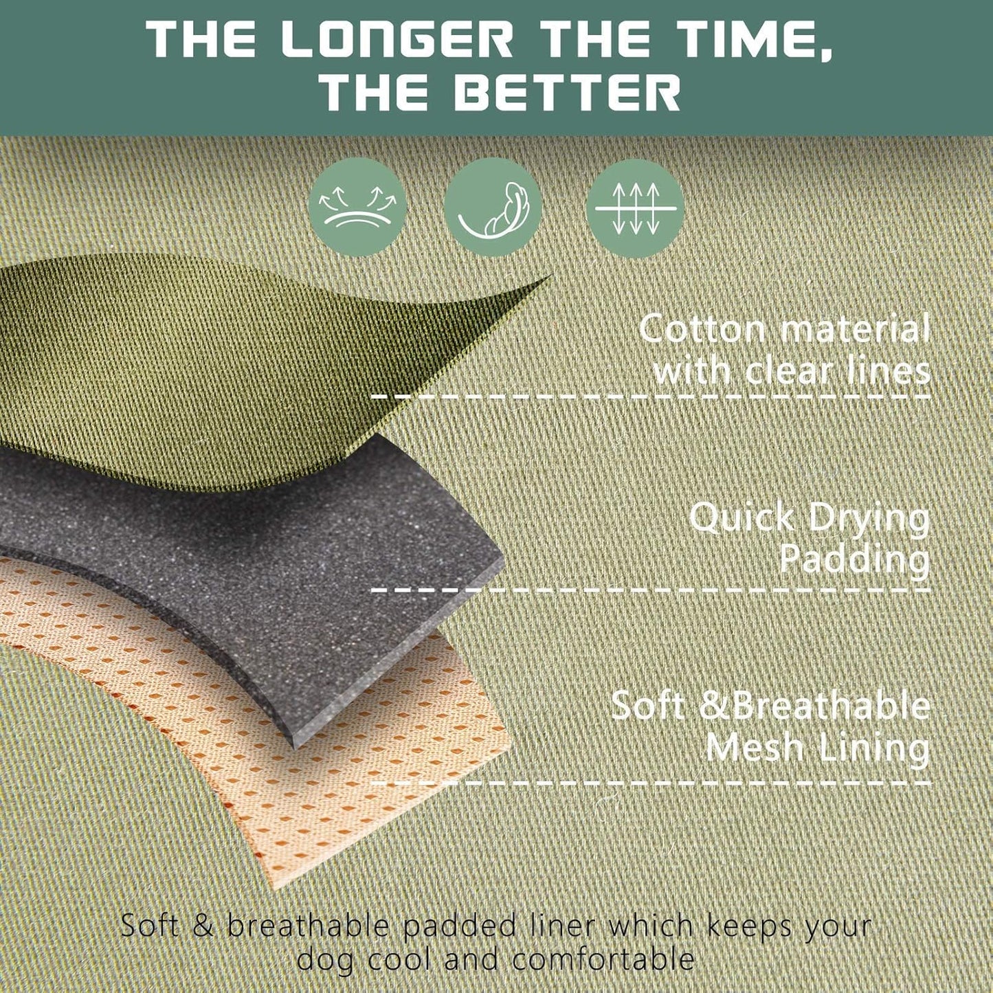 BUMBIN Tactical Dog Harness for Small Dogs No Pull, Famous TIK Tok No Pull Puppy Harness, Fit Smart Reflective Pet Walking Harness for Training, Adjustable Dog Vest Harness with Handle Green S