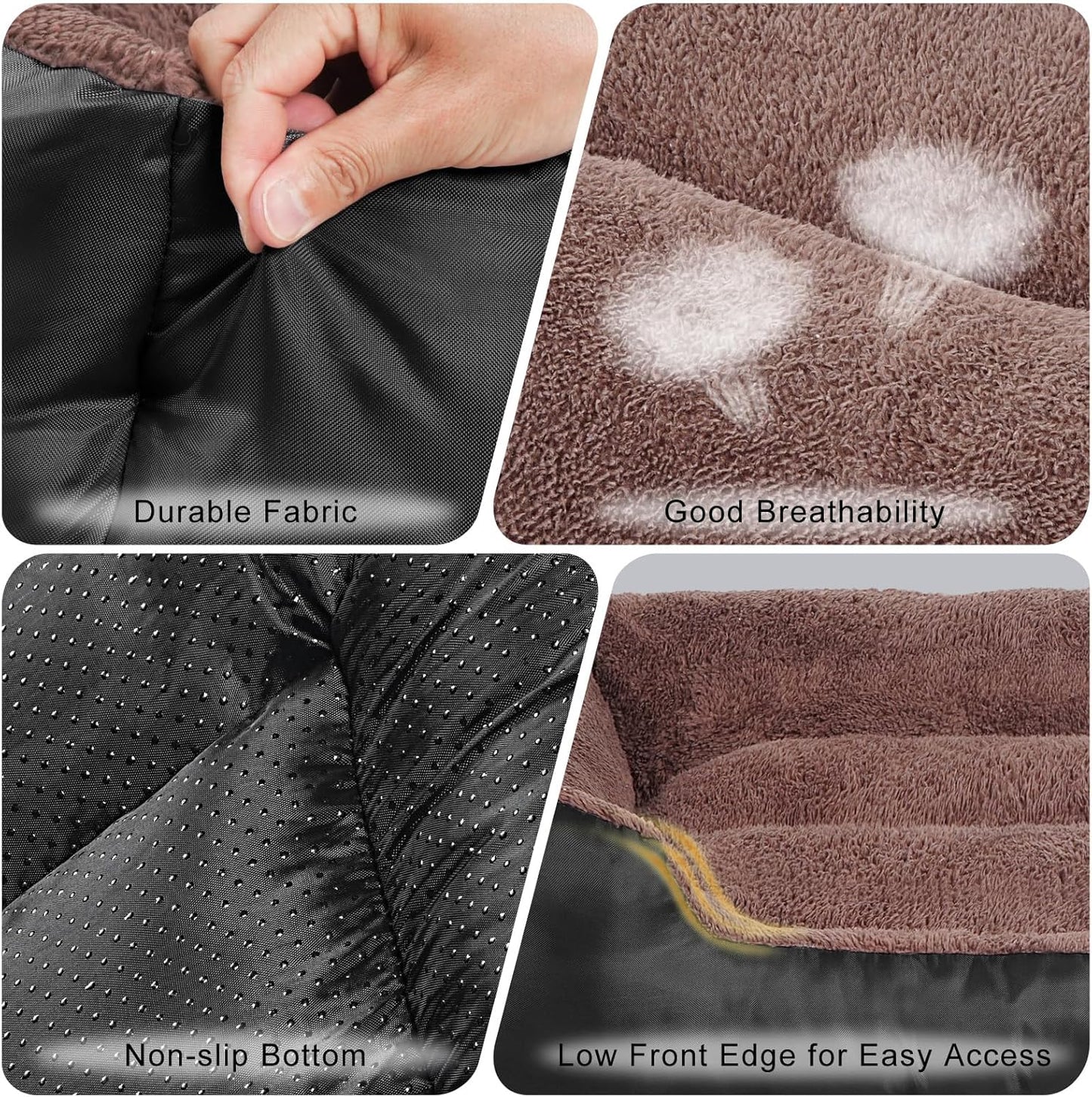 Dog Beds for Medium Dogs, Medium Dog Bed, Warming Soft Durable Pet Bed with Anti-Slip Bottom