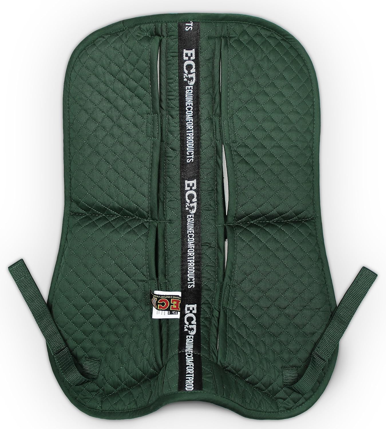 ECP Equine Comfort Products Adjustable Shock Absorbing Memory Foam Half Saddle Pad, Injury Prevention & Pressure Relief, Customizable Fit, Breathable for All Riding Styles