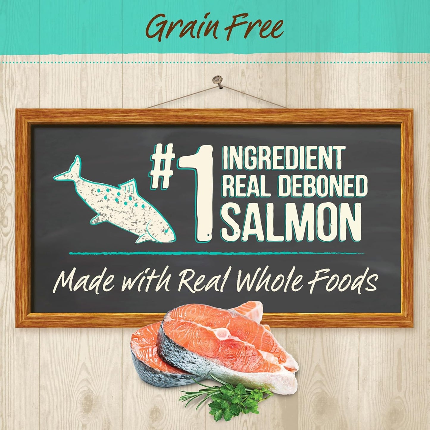 Merrick Purrfect Bistro Grain Free Natural Dry Cat Food For Adult Cats, Real Salmon And Sweet Potato Recipe - 4 lb. Bag