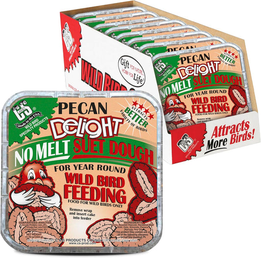 C&S Pecan Delight No Melt Suet Dough 11.75 Ounces 8 Pack