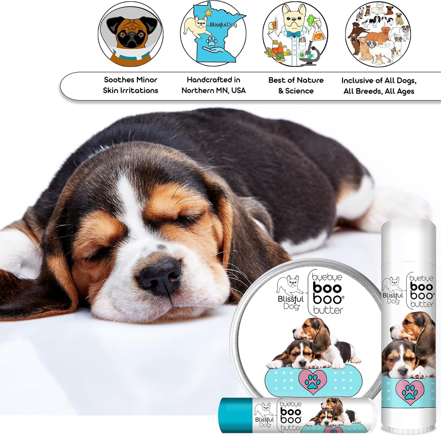 The Blissful Dog Beagle Boo Boo Butter, 16oz