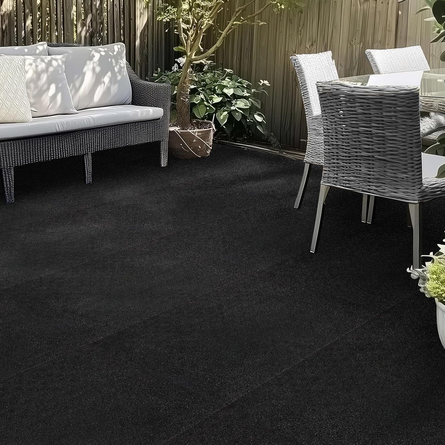 Mohawk Home Heavy Duty Rubber Stall Mat - Gym Floor- Under Dog Crate - All Purpose Utility 2'x3' - 1/2" Thick